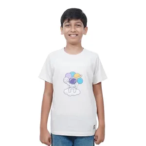 Unisex Kids’ T-Shirt – Astro Naughty Cartoon Digital Print | Soft Cotton-Modal Blend | Breathable, Comfortable & Stylish Wear for Boys & Girls
