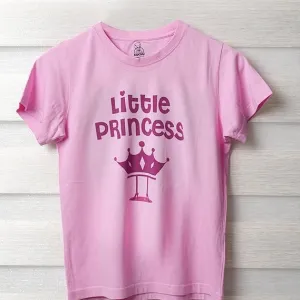 Unisex Little Princess Print Cotton Modal T Shirt Kids Casual