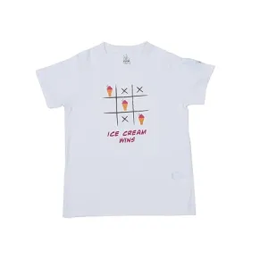 Unisex Ice Cream Wins Print Cotton Modal T Shirt Soft Breathable