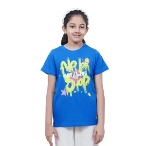 Kids Dark Blue Dream Print Cotton Modal T Shirt Casual Wear