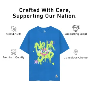 Kids Dark Blue Dream Print Cotton Modal T Shirt Casual Wear