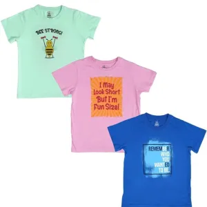 Unisex Kids Cotton Modal Graphic Tee Set...
