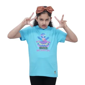 Kids Cosmic Graphic Cotton Modal T Shirt Soft Breathable