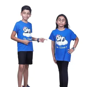 Unisex Kids Fun Print Cotton Modal T Shi...