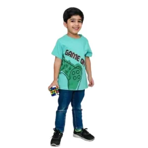 Game On Blue Unisex Kids Cotton T Shirt...