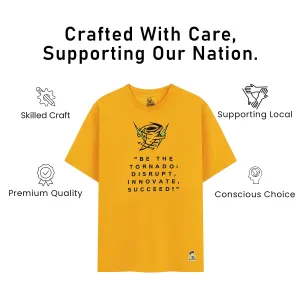 Kids’ Unisex T-Shirt  | “Tornado” Graphic Digital Print | Soft Cotton-Modal Blend | Breathable, Comfortable & Stylish Casual Top for Boys & Girls