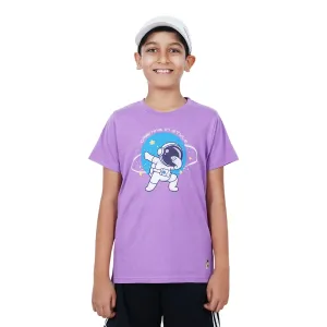 Kids Orbiting Space Graphic Cotton Modal T Shirt Soft Breathable