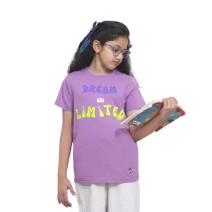 Kids Purple Dream Print Cotton Modal T S...