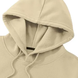 Women’s Polycotton Fleece Plain Full-Zip Hooded Winter Sweatshirt | Kangaroo Pocket | Casual Warm Outerwear