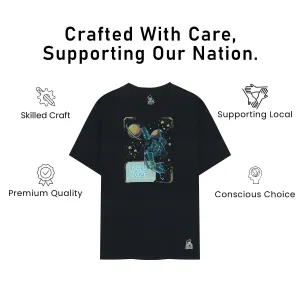 Kids’ Unisex T-Shirt “More Space” Digital Print | Premium Cotton-Modal Blend | Soft, Breathable & Durable Casual Wear for Boys & Girls