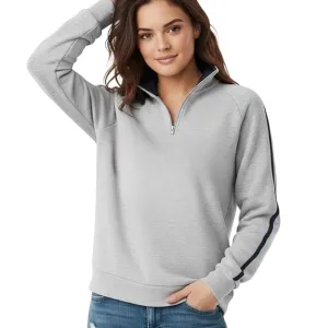 Quarter-Zip Pullover Sweatshirt for Woma...
