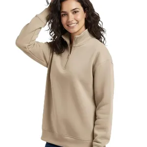 Quarter-Zip Pullover Sweatshirt for Woma...