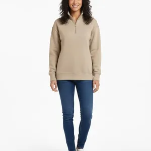 Quarter-Zip Pullover Sweatshirt for Woman Comfortable Hoodie for Women Zipper Sweatshirt Hooded Jacket for Woman Casual Wear Hoodie Full Zipper Hoodies for Girls