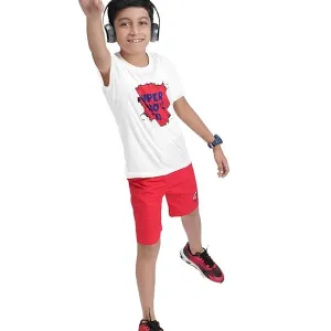 Unisex Super Hero Print Cotton Modal T Shirt Soft Breathable