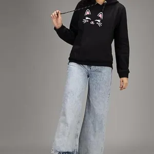 Women Pocket Style Cute Hoodie Casual Wi...