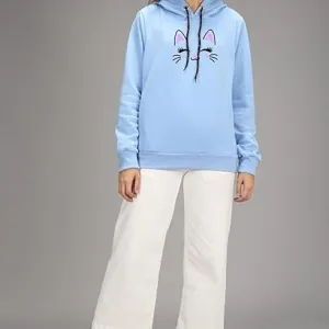 Women Cotton Blend - Cute Hoodies Teen G...