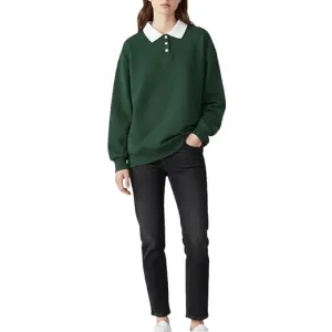 Women Casual Oversized Collar Sweatshirt Travel Winter Wear