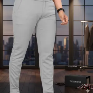 Men’s Slim Fit Stretchable Grey Trouser