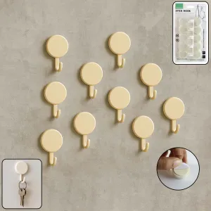 Self Adhesive Round Wall Hooks Set of 10...