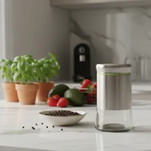 Steel Guard Glass Jar 550ml Airtight Kitchen Container