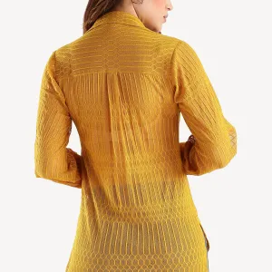 Knitted Shirt for Women Casual Winter Wear