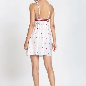 POLKA DOT MINI DRESS
