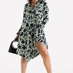 Women Rayon Printed Dress Lightweight Su...