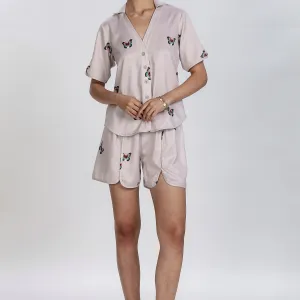 Butterfly Print Co-Ord Set for Women Tre...