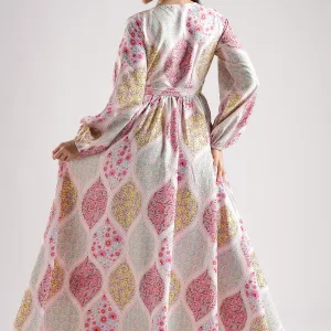 PAISLEY PRINTED MAXI DRESS