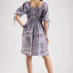 Printed Midi Dress for Women Comfortable Daily Wear