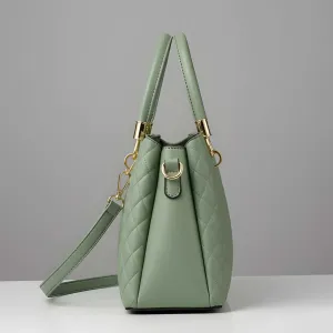 Premium Quality Women’s Stylish Handbag | Elegant PU Leather Shoulder & Tote Bag for Ladies | Spacious Multi-Compartment Design with Golden Hardware & Fur Ball Charm | Perfect for Office, Daily Use, Travel & Parties