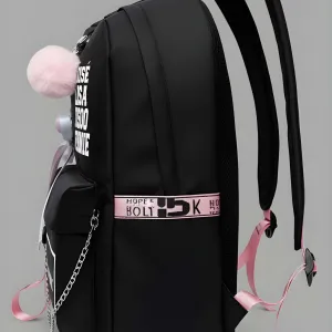 Latest Trendy Women’s Backpack | Lightweight & Durable PU Leather School/College Bag | Adjustable Straps with Dual Handles | Fashionable Solid Pattern Tote with Soft Texture, Front Pocket