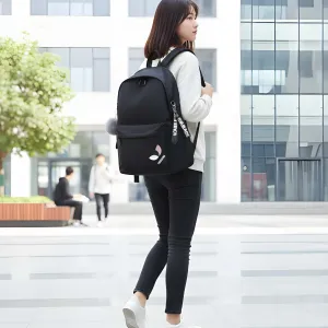 Latest Trendy Women’s Backpack | Lightweight & Durable PU Leather School/College Bag | Adjustable Straps with Dual Handles | Fashionable Solid Pattern Tote with Soft Texture, Front Pocket