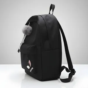 Latest Trendy Women’s Backpack | Lightweight & Durable PU Leather School/College Bag | Adjustable Straps with Dual Handles | Fashionable Solid Pattern Tote with Soft Texture, Front Pocket