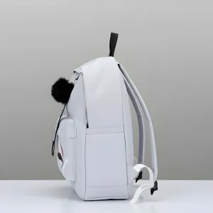 Latest Trendy Women’s Backpack | Lightweight & Durable PU Leather School/College Bag | Adjustable Straps with Dual Handles | Fashionable Solid Pattern Tote with Soft Texture, Front Pocket