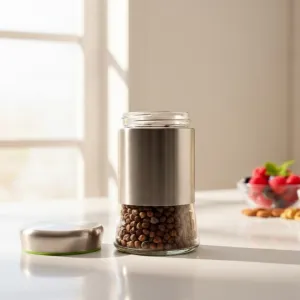 Steel Guard Glass Jar 550ml Airtight Kit...