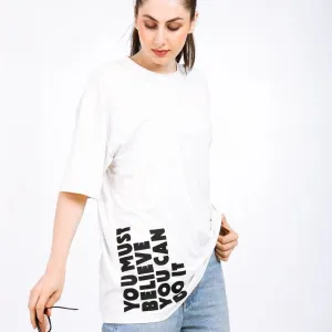 Women Oversized Bamboo T-Shirt – Soft, B...