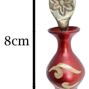 Mii Art Brass Surmedani With Funnel/Kuppi And Surma Use In Eye's Makeup Pack OF 1 Pcs Funnel,2 Surma Packed, 1 Brass Surmedani