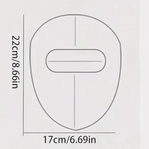 Warm Mask for Men & Women with HD Goggles | Full Face Winter Protection | Windproof Bicycle Mask | Washable Fleece Face Mask