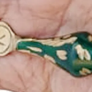 Brass Surmedani With Funnel/Kuppi And Surma Use In Eye's Makeup [Size-7-cm] Pack Of-1 Funnel, 2 Surma Packed,1 Brass Surmedani