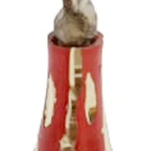 Brass Surmedani With Funnel/Kuppi And Surma Use In Eye's Makeup [Size-7-cm] Pack Of-1 Funnel, 2 Surma Packed, 1 Brass Surmedani