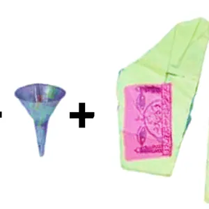 Brass Surmedani With Funnel/Kuppi And Surma Use In Eye's Makeup [Size-13-cm] Pack Of-1 Funnel, 2 Surma Packed, 1 Brass Surmedani