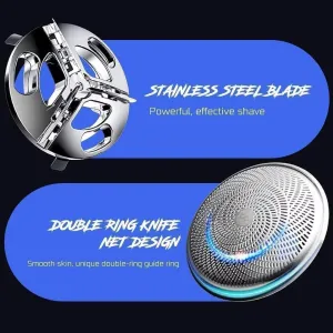 Mini Electric Shaver For Men Cordless Clean Shaving Machine Portable Beard Pocket Trimmer Shavers For Body Face Hair Mens Grooming Kits, Bent Mini Electric Shaver