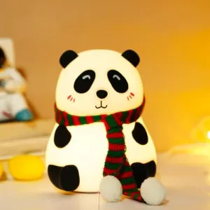 Panda 7-Color LED Silicone Touch Lamp