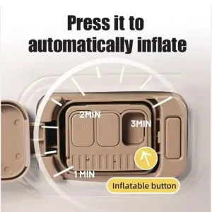 Single Air Bed, Inflatable Bed with Built-in Electric Pump, 3 Mins Quick Self-Inflation/Deflation Guest Air Mattress, Blow Up Bed for Home Portable Camping Travel 190x100x40cm 250kg MAX