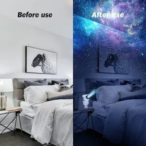 Astronaut Galaxy Projector with Remote Control – 360° Adjustable Timer Kids Astronaut Nebula Night Light, for Gifts,Baby Adults Bedroom, Gaming Room, Home and Party (Corded Electric)