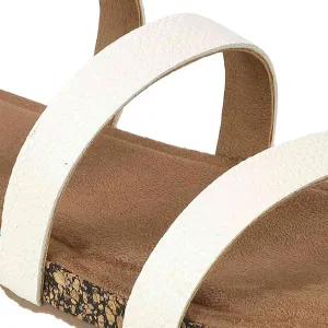 Women’s Triple Strap Slides | Mule Sandals with Contoured Footbed | Everyday Wear