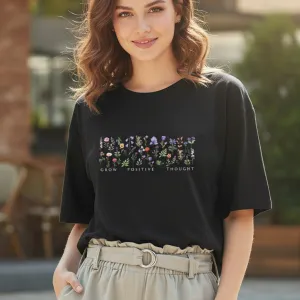 BOTANICAL GRAPHIC PRINTED OVERSIZED T-SH...