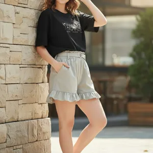 BOTANICAL GRAPHIC PRINTED OVERSIZED T-SHIRT