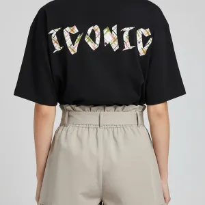 ICONIC GRAPHIC PRINTED OVERSIZED T-SHIRT